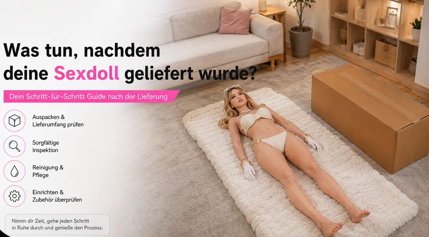 Sexpuppe geliefert – sichere Schritte zum Auspacken, Kontrollieren und ersten Umgang