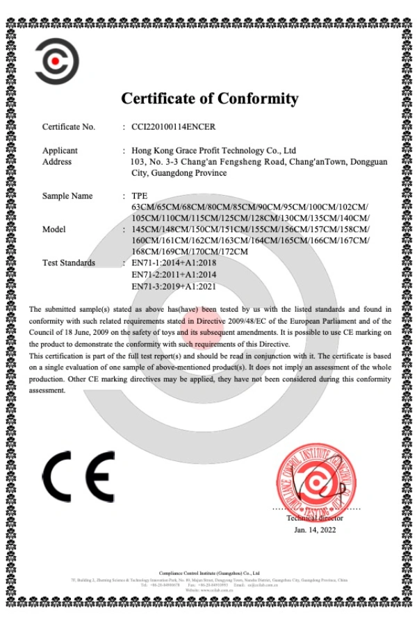 Home xlifedolls medical grade material certificate5